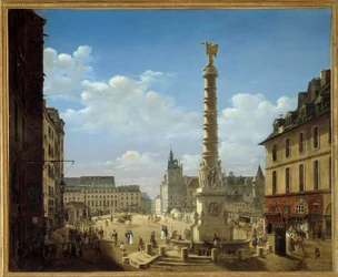 La place et la fontaine du Chatelet