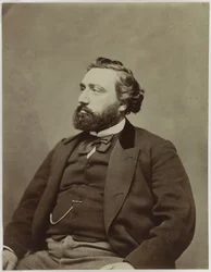 Portrait of the Prime Minister of France Léon Gambetta 1838-1882