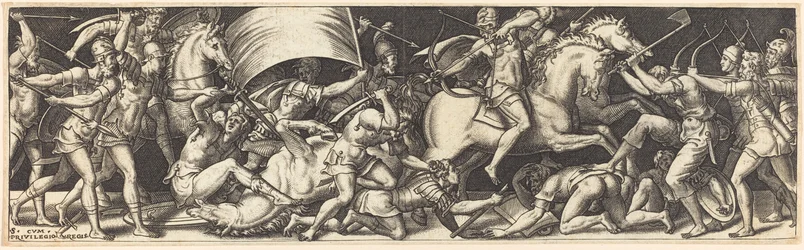 Battle of Horsemen and Foot Soldiers