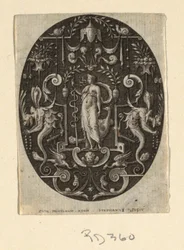 Juno, from the series Grotesques on Black Ground, Divinities and Allegories