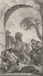 The Chapel of the Enfants-Trouvés in Paris: La Suite des rois mages: chameliers et porteur...