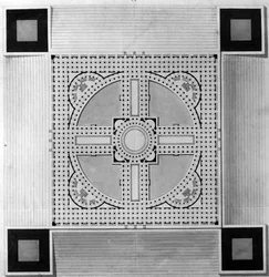 Map of the Municipal Palace - E.L. Boullée