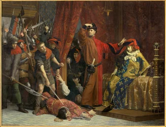Etienne Marcel and the Dolphin Charles on February 22, 1358