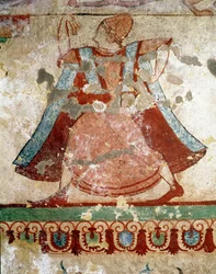 Dancer with long tunic (detail)
