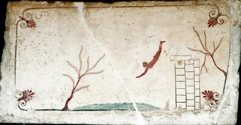 Etruscan Art: A Young Swimmer Diving