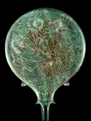 Mirror depicting a mythological scene, from Palestrina (Praeneste)