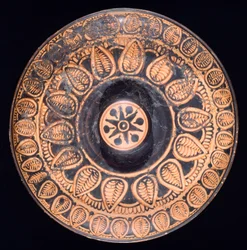 Patera. Red-figure pottery from Spina. Etruscan Civilization, 4th Century BC