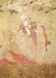 Rock and Divers, from the Tomb of Hunting and Fishing