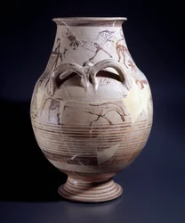 Terracotta krater, 680-660 BC