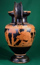 Volute Krater by the Painter of Mainz, Depicting a Struggle Between a Warrior and an Amazon