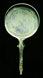 Mirror with incised decoration