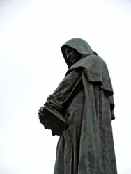 Monument to Giordano Bruno (1548-1600) Dominican philosopher and brother. Sculpture by Ettore Ferrari (1845-1929) 1889 Campo dei Fiori, Rome