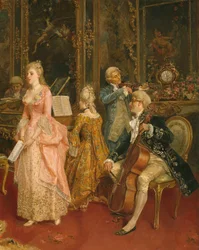 Concert at the Time of Mozart (detail)
