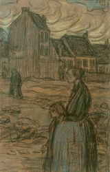 Pregnant Woman in the Suburbs