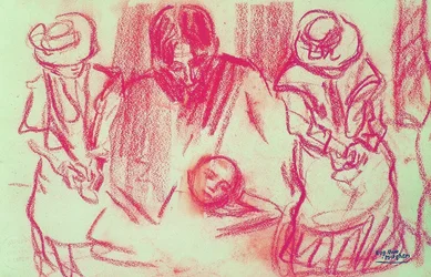 The Painter Joseph Posenaer and Augustine Pautre