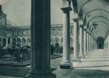 Cloisters in the Monastery of San Martino, Near Naples, Italy
