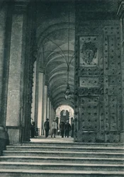 Entrance of the Vatican from St Peters Square, Rome, Italy