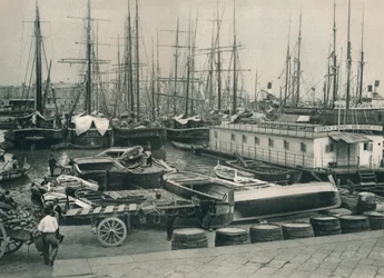 Port of Naples, Italy, 1927