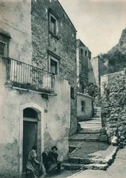 Street in Taormina, Sicily, Italy