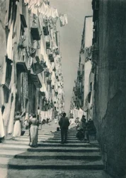 Street in the Suburbs, Naples, Italy, 1927