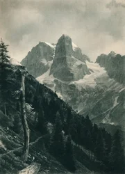 View of the Brenta Group, Madonna di Campiglio, Dolomites, Italy