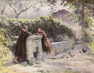 The Repast of St Francis and Friar Masseo at the Fountain, St Francis Praises Poverty