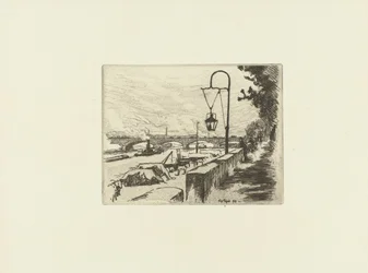 Cityscape with Austerlitz Bridge and Seine in Paris