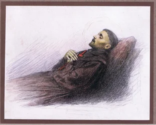 St Francis on his deathbed