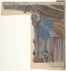Design for a Stage Set at the Opéra, Paris, 1828-90