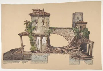 Design for a Stage Set at the Opera, Paris
