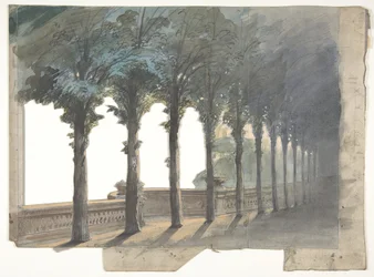 Design for a Stage Set at the Opera, Paris, 1830-90