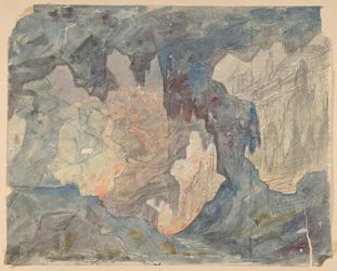 Design for a Stage Set at the Opéra, Paris, 1830-90