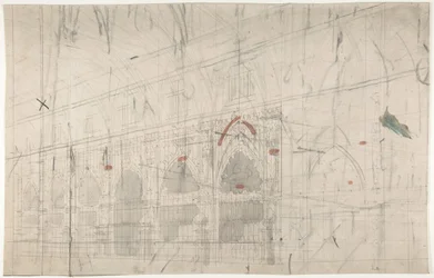 Design for a Stage Set at the Opéra, Paris: Church Interior