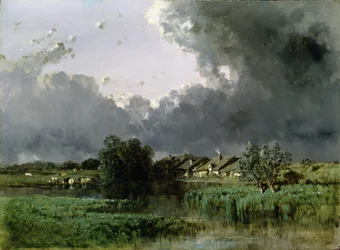 Hamlet at the Edge of a Pond