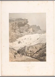 Walkers on the Rosenlaui Glacier (Views in Switzerland and Savoy series)
