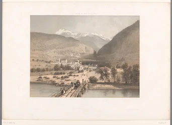 View of Brig on the Rhône