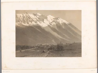 View of Chamonix at the Foot of Mont Blanc