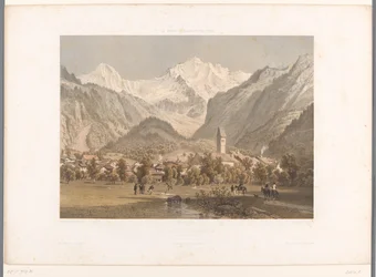View of Unterseen and the Jungfrau
