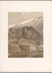 View of the Hotel at Grimsel Pass (Views in Switzerland and Savoy)