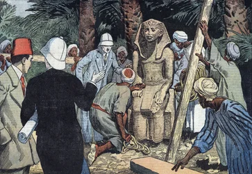 Discovery of the Statue of Sesostris III in 1862