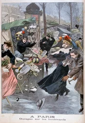 Hurricane on the Boulevards, Paris