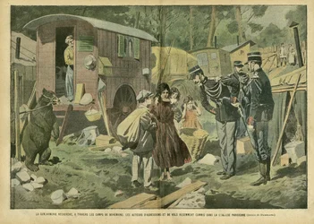 The gendarmerie seeks, through the camps of bohemians, perpetrators of attacks and robberies recently committed in the Parisian suburbs