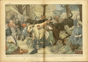 The great annual fair of Lezay near Niort