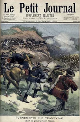 South Africa - Boer War. Death of General Boer Viljoen. Drawing of Damblans. Le Petite Journal, November 5