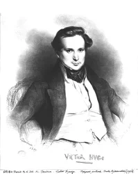 Portrait of Victor Hugo, engraved by Charles Etienne Pierre Motte, 1829