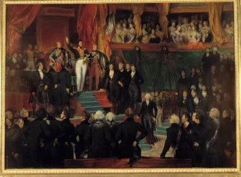 Revolution of 1830: King Louis Philippe I swore to maintain the Charter of 1830