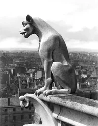 Gargoyle from the Balustrade of the Grande Galerie of the West Facade, Replica of a 12th Century Original