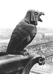 Gargoyle from the Balustrade of the Grande Galerie of the West Facade, Replica of a 12th Century Original
