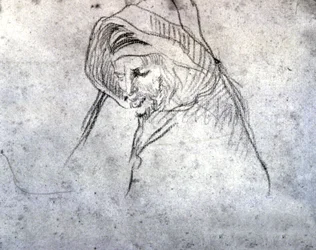 Berber old man in the Sahel