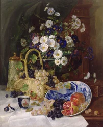 Still life with Flowers and Fruit